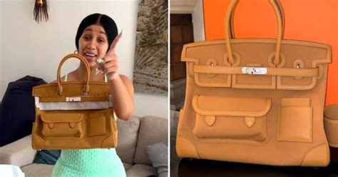 cardi birkin bag voom